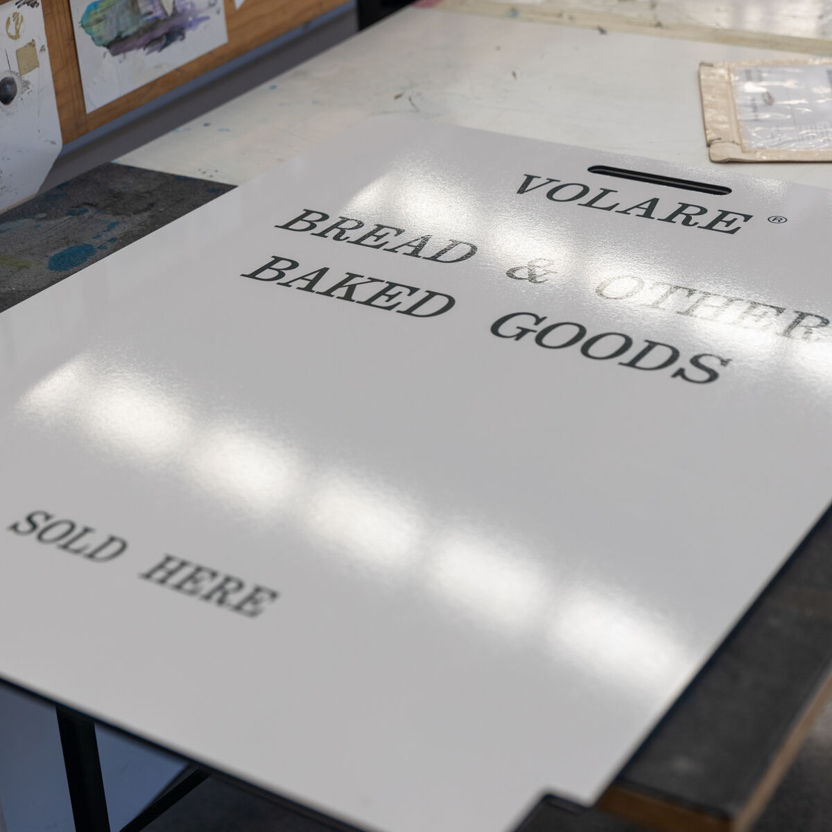 Rubber Base Pavement Sign